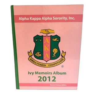 2012 Alpha Kappa Alpha AKA Sorority Ivy Memoirs Album, Hardcover, 2nd Century Ed